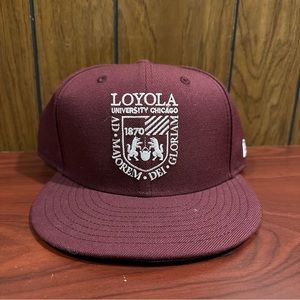 Loyola University Chicago Ramblers New Era Hat Cap Size 7 & 3/4